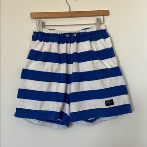 Noah New York Striped Lounge Short XL Blue White